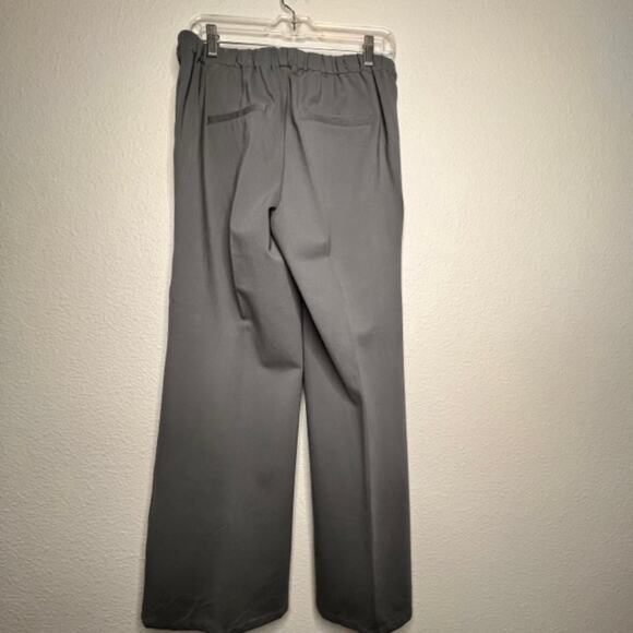 H by Halston Regular Ponte Knit Wide Leg Pants Sz 12 Gray - Picture 11 of 11